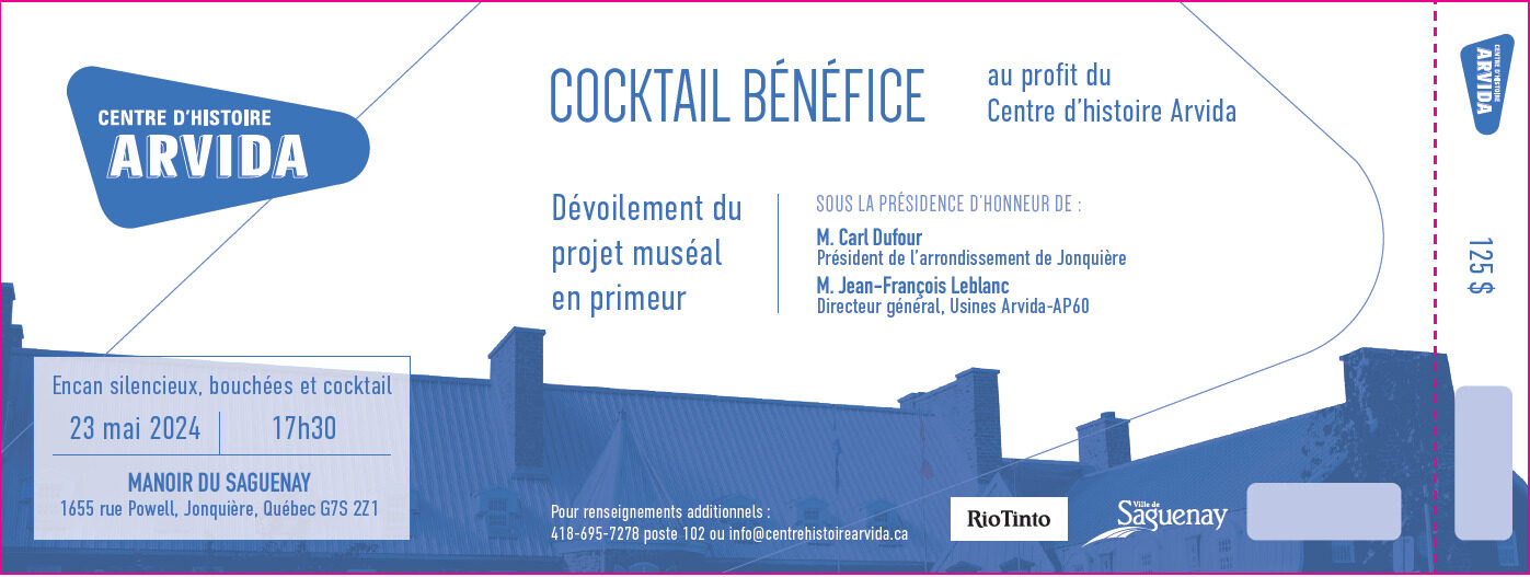 Cocktail bénéfice (23 mai 2024)